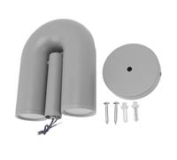 Pyltha Luminaires Intérieur Applique Murale U Forme, Fer et ABS, Lumière Chaude, 85-265V - Design Nordique Moderne, Double Source Lumineuse, Décoration Chambre Salon (Grau)