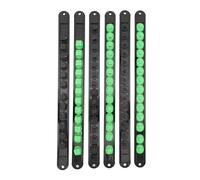 Pyltha Organisateur Douilles 6pcs, Clips 1/4, 3/8 et 1/2 Pouce, Rotation 360°, Capuchons Amovibles - Rangement Efficace, Compatible Douilles Profondes et Peu Profondes, Usage