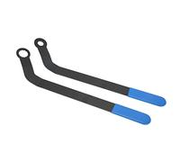 Pyltha Outil Courroie Serpentine 2PCS, Acier Carbone, Compatible N12 N14 N16 N18 Essence 2007 +, Levier Long Anti - Rouille - Accès Facile, Conception Coudée, Professionnels Mécanicien