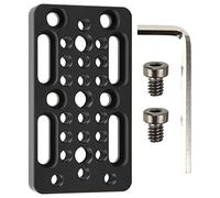 Pyltha Plateau Caméra Multi - Usage, Plaque de Montage Facile 9x5cm, Aluminium Léger avec Filetage 1/4" 3/8" - Compatibilité Étendue, Installation Rapide, Accessoires Photo Professi