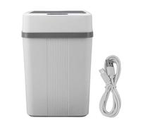 Pyltha Poubelle à Capteur de Mouvement, 12L, Sensorielle et Étanche - Couvercle Automatique, Recharge USB, Hygiénique et Compact pour Cuisine, Bureau, Salle de Bain