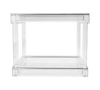Pyltha Range - Thé Mural Grand Volume, Organiseur Multi - Usage en Pet, 30x35.5x27cm - Gain de Place, Design Minimaliste, Organisation Polyvalente pour Bureau et Cuisine (Transparente)