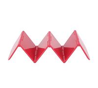 Pyltha Support Taco Plastique ABS Vert, Rangeable, Stable et Résistant, Compatible - ondes et Lave - vaisselle - Idéal Restaurants, Fêtes et Usage Quotidien (Rouge)