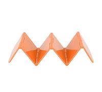 Pyltha Support Taco Plastique ABS Vert, Rangeable, Stable et Résistant, Compatible - ondes et Lave - vaisselle - Idéal Restaurants, Fêtes et Usage Quotidien (Orange)