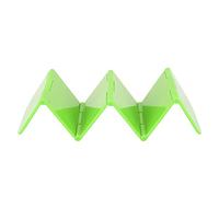 Pyltha Support Taco Plastique ABS Vert, Rangeable, Stable et Résistant, Compatible - ondes et Lave - vaisselle - Idéal Restaurants, Fêtes et Usage Quotidien (Vert herbe)
