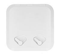 Pyltha Verrou de pontet, Trappe d’accès Pont Bateau 375 x 370 mm Blanche - étanchéité renforcée, ABS Anti - UV, plaisanciers et Professionnels Nautiques