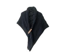 PYLTT Châle Triangulaire, Écharpe d'Épaule Tricotée avec Boucle de Sangle en Polyuréthane, Écharpes Confortables pour Toutes les Saisons