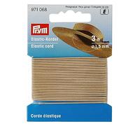 Prym Elastic Cord, Tissu, Beige, Ø 1,5 mm | 3 m
