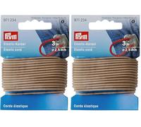 Pym - Prym Beige (2,5 mm, 3M) Cordon élastique - 1 unité (Lot de 2)