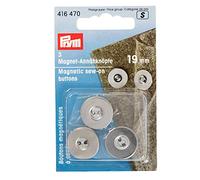 Pym - Prym Magnetic Sew-on Silver (19 mm) Boutons - 1 unité