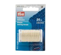 Prym – Fil de couture élastique Natural White 0,5 mm – 1 unité