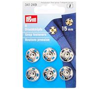 Prym Pym Sew-on Snap Silver (15 mm) Fastenners en Laiton - 1 unité