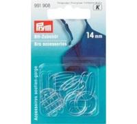 Prym Bra Accessories, Transparent, 14mm, KST, 10 Stück