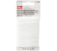 Prym Elastic, 65% Polyester, 35% élasthanne, White, 5 mm