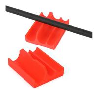 PYMUST 1 pièce Support de Balance pour flèches de tir à l'arc en Plastique PLA, Outil de détection du Centre de gravité de la Tige, pour tir Sportif, Chasse, Pratique de Cible et Tests (Rouge)