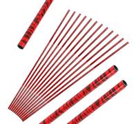PYMUST 12 pièces de flèches en Carbone de 30 Pouces - Accessoire de tir à l'arc DIY pour la Chasse, Compatible avec Les arcs Classiques et Les arcs à poulies (Red)