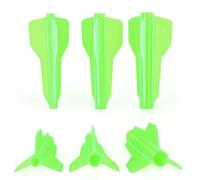 PYMUST 12 pièces flèche Plume Une pièce en TPU aubes pour od 6,0mm Arbre tir à l'arc Chasse Accessoires de Bricolage (Vert)