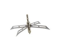 PYMUST 12 têtes Larges de tir à l'arc, 4 têtes Larges de Chasse à Lame Fixe 186 GR Pointes de flèche en Acier Inoxydable et Pointes de Chasse aux flèches