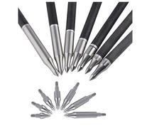 PYMUST 12pcs Pointes de flèches 75/100 / 125/150 / 200/250 / 300 Pointe de flèche de Grain Arc composé recourbé tir à l'arc Chasse tir à l'arc Pointe Cible (150 Grains)