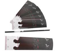 PYMUST 13pcs flèche enveloppe Autocollant tir à l'arc Chasse taeget tir Carbone/Aluminium/Fibre de Verre Arbre Accessoire (Noir)