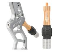 PYMUST 1pc Archery Bow Riser Stabilizer 5/16" Thread Vibration Damper Shock Absorbing 5 Color for Target Shooting Hunting (Yellow)