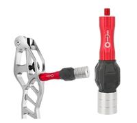 PYMUST 1pc Archery Bow Riser Stabilizer 5/16" Thread Vibration Damper Shock Absorbing 5 Color for Target Shooting Hunting (Red)