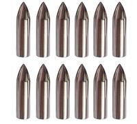 PYMUST 30pcs tirant des Pointes de flèches 70/75/80grain pour od 8mm Arbre en Bambou ou flèche en Bois à tête Large tir à l'arc Chasse Pointes cibles (Silver001)