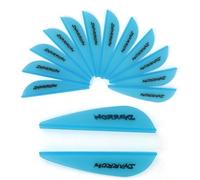 PYMUST 50 pièces 2 "/ 3" / 4 "flèches flèches aubes Plume en Caoutchouc tir à l'arc gouttelette d'eau Bricolage fletching Arc tir Chasse Cible Pratique (Green,4")