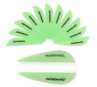 PYMUST 50 pièces 2 "/ 3" / 4 "flèches flèches aubes Plume en Caoutchouc tir à l'arc gouttelette d'eau Bricolage fletching Arc tir Chasse Cible Pratique (Green,2")