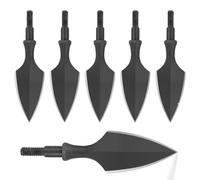 PYMUST 6/12/24 PCS Pointes de Chasse Archérie - Pointes Vissage en Métal Solide, pour Chasse Traditionnelle & Tir à la Cible en Plein Air (Style 2, 24pcs)