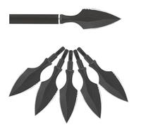 PYMUST 6/12/24 PCS Pointes de Chasse Archérie - Pointes Vissage en Métal Solide, pour Chasse Traditionnelle & Tir à la Cible en Plein Air (Style 3, 24pcs)