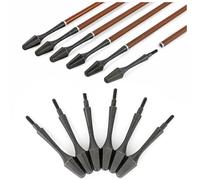 PYMUST 6/12/24 PCS Pointes de Chasse Archérie - Pointes Vissage en Métal Solide, pour Chasse Traditionnelle & Tir à la Cible en Plein Air (Style 4, 6pcs)