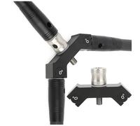 PYMUST - Barre d'équilibrage pour tir à l'arc V-Bar 45°, 1 pièce, connecteur à dégagement rapide, stabilisateur, absorption des chocs, siège en V, alliage d'aluminium, pour tir à l'arc, tir sur cible,