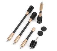 PYMUST Barre d'équilibre de tir à l'arc stabilisateur d'arc 6 "/ 8" / 10 "/ 12" Amortisseur de Tige en Carbone 3k pour Le tir à la Cible de Chasse (Couleur Champagne,8 Pouces)