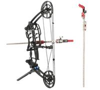 PYMUST Composite à Double Usage tir à l'arc Balle en Acier Tige auxiliaire en métal Acier Inoxydable pour Le tir Chasse Cible Pratique (STYLE1)