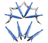 PYMUST Pointes à vis 100 Grains - Pointes aiguisées pour Chasse et tir à l’Arc, compatibles arcs Compound et recurve, Lot de 6/12/24 (24pcs, Style 4)