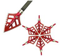 PYMUST Pointes à vis 100 Grains - Pointes aiguisées pour Chasse et tir à l’Arc, compatibles arcs Compound et recurve, Lot de 6/12/24 (12pcs, Style 5)