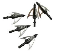 PYMUST Pointes à vis 100 Grains - Pointes aiguisées pour Chasse et tir à l’Arc, compatibles arcs Compound et recurve, Lot de 6/12/24 (24pcs, Style 6)