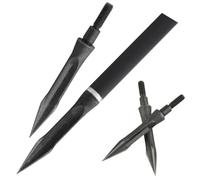 PYMUST Têtes Larges de tir à l'arc 12 pièces avec Points de tête tête pour arcs recourbés composés boulons d'arbalète 112 Chasse au Grain cerf Oiseaux Lapins Petit gibier