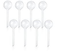 Pynqdfu Lot de 8 Globes d'arrosage Transparents en Plastique pour Plantes d'intérieur et d'extérieur Taille S