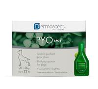 PYOspot Spot-on pour Chiens 0-10 kg | Soin Purifiant Naturel de la Peau | Soutient l’Équilibre du Microbiote Cutané | 4 Pipettes 0,6 ML | Dermoscent