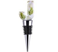 Pyotivol Bouchon de bouteille de vin personnalisé en résine pour bouteilles de vin, whisky, liqueur, vin pour mariage, vacances, anniversaire, fête et cadeau (J)