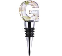 Pyotivol Bouchon de bouteille de vin personnalisé en résine pour bouteilles de vin, whisky, liqueur, vin pour mariage, vacances, anniversaire, fête et cadeau (G)