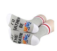 PYOUL 1 paire de chaussettes de théâtre avec inscription « I'd Rather Be At The Theatre », The Theatre 1 paire, taille unique