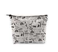 PYOUL Angel Numb Manifest Gift 2 x 2 Trousse de maquillage spirituelle Sac à cosmétiques porte-bonheur Cadeau Numb Signification Cadeau, 2 x 2 sacs