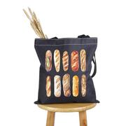 PYOUL Bagu- Lover Gift Bagu- Sac fourre-tout design Bagu- Eater Sac à main Bagu- Cadeau gourmand Cadeau pour amateur de pain français, Fourre-tout design Bagu, medium