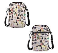 PYOUL Sac à bandoulière avec inscription « This Is Calm » - Cadeau inspiré de l'émission télévisée criminelle - Sac de voyage fandom (This Is Calm CB)