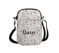 PYOUL Sac à bandoulière en Grèce pour voyage en Grèce Sac de voyage pour la culture grecque Explorateurs méditerranéens, Grèce Cb