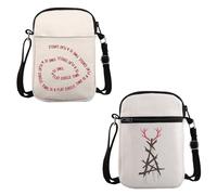 PYOUL Sac à bandoulière inspiré de l'émission télévisée Detective Time is a Flat Circle Carcosa série True Crime Series Travel TV Show Merch, Cercle plat Cb