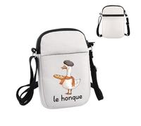 PYOUL Sac à bandoulière Le Honque en forme d'oie française Sac de voyage pour amateur de France Cadeau pour professeur de France Cadeau pour amoureux de France, Le Honque Cb